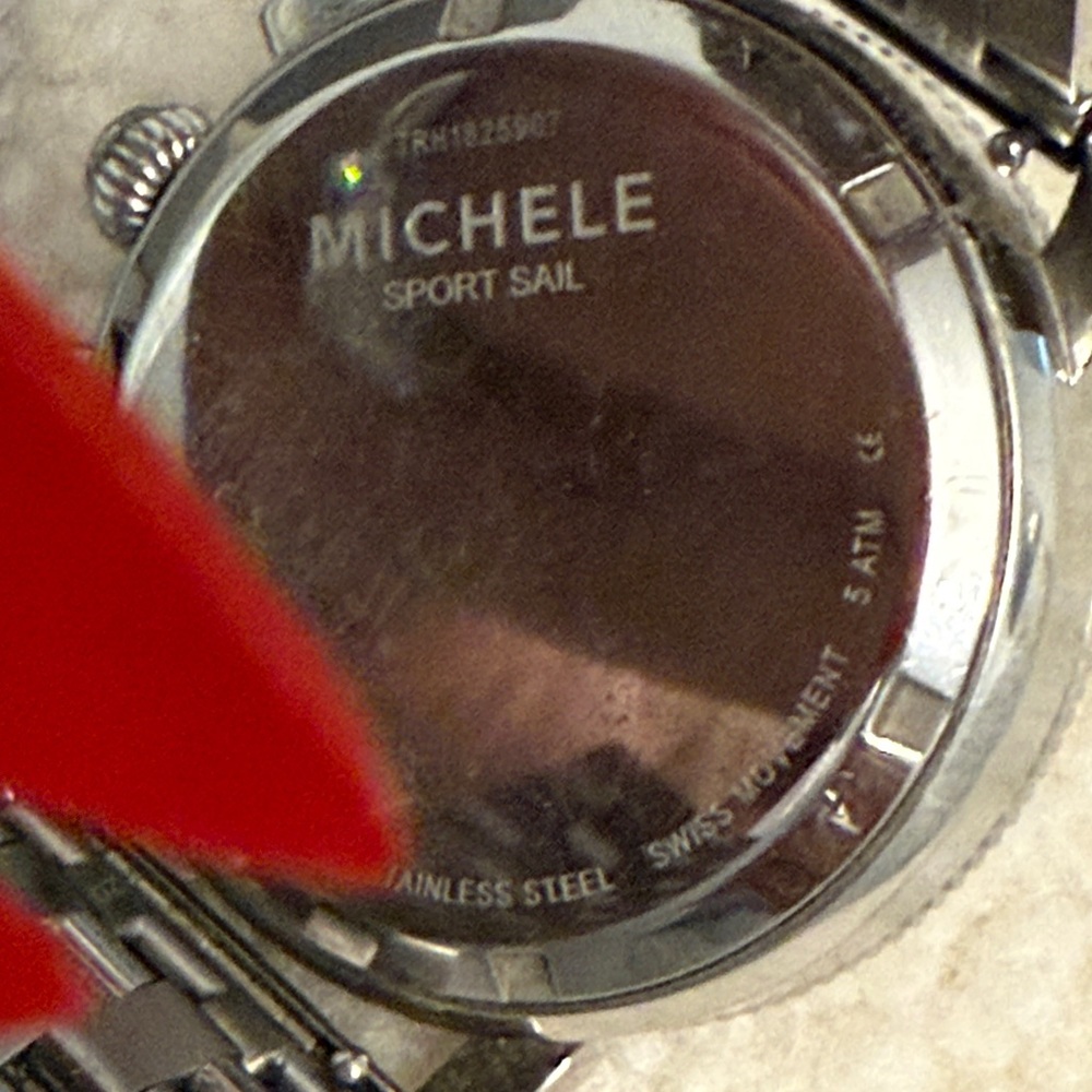 Michele Silver Chronograph women Watch - Picture 5 of 13